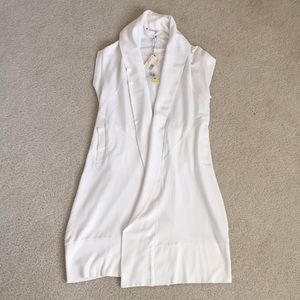 Love YaYa White Shawl Beach Coverup NWT size 1